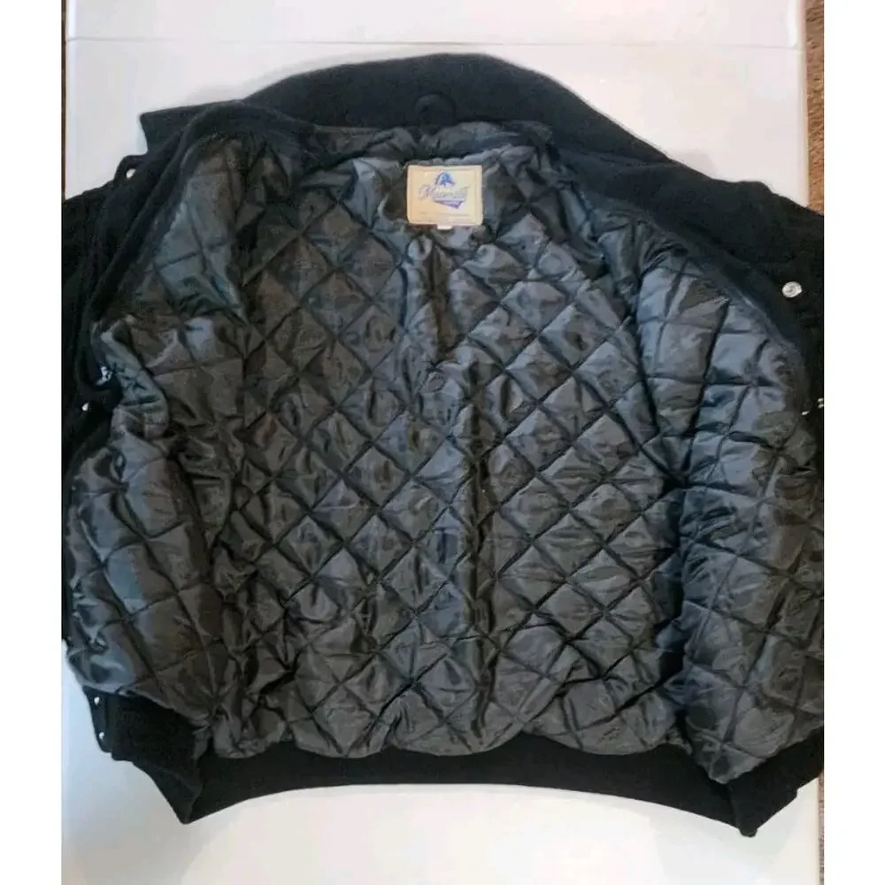 Maverick Awards Wichita State University Black Letterman Jacket Size 3XL
